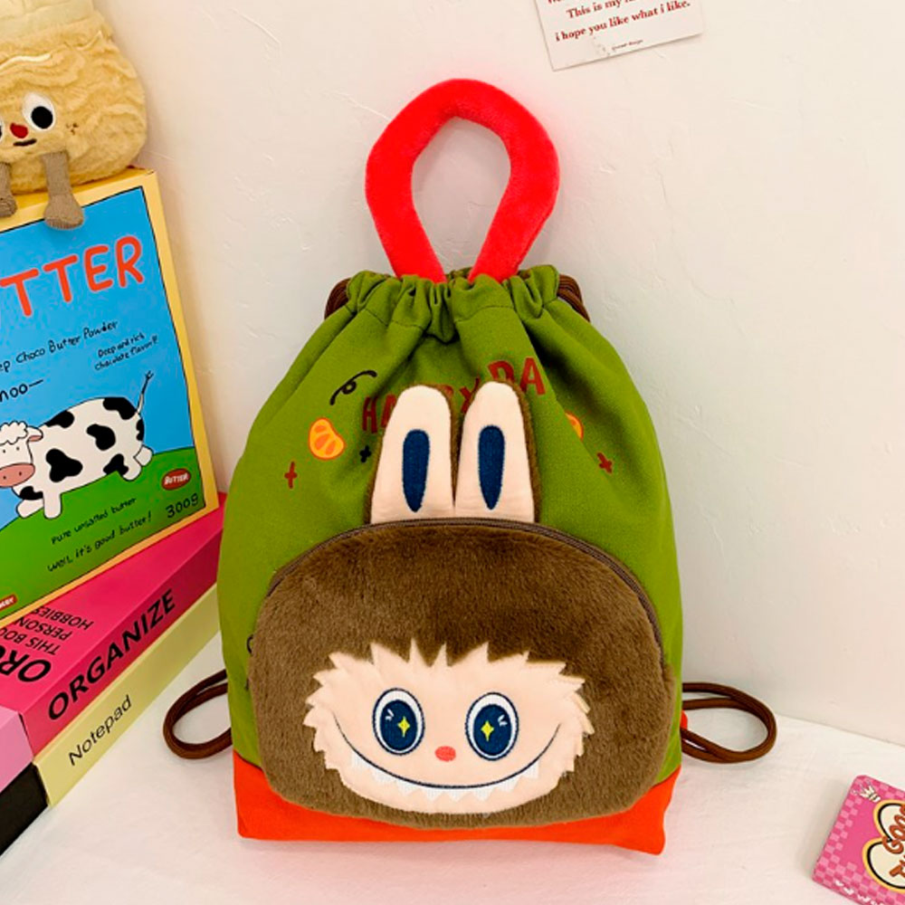 TORBA TOREBKA MIĘKKA PLUSZOWA LABUBU MONSTER TORBA MODNA TORBA DLA DZIECI I NASTOLATKÓW 50*35 СМ