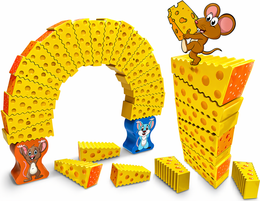 GRA ZRĘCZNOŚCIOWA CHEESE STACK GAME BALANSOWANIE SERA DLA DZIECI ZABAWKI