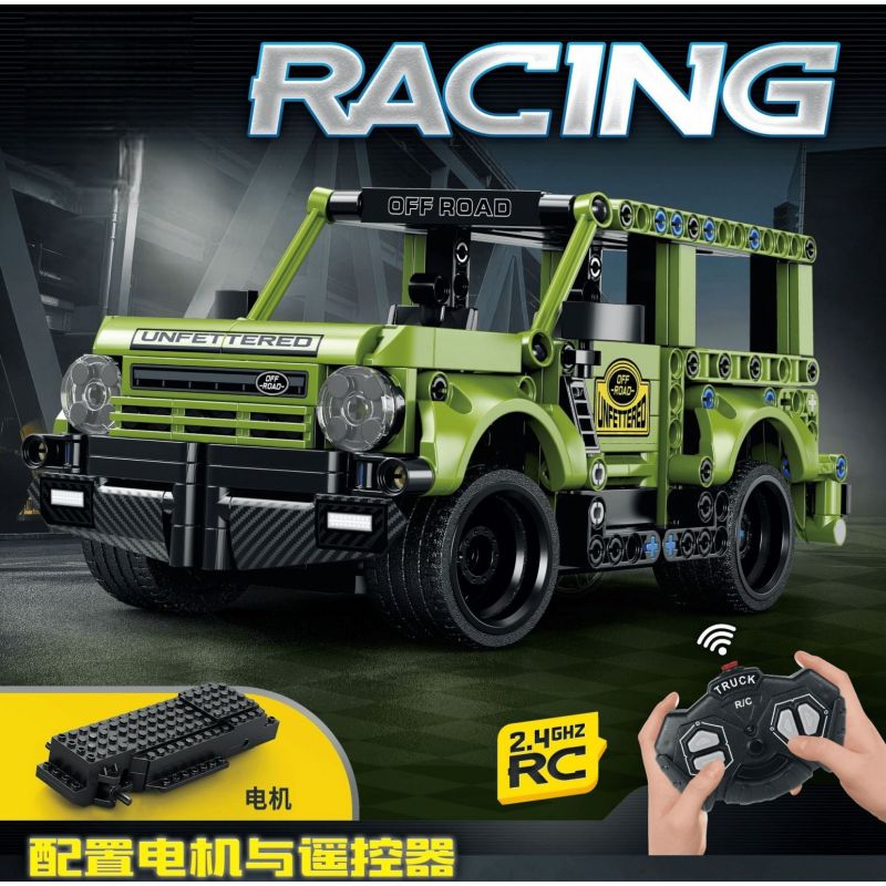 KLOCKI AUTO TERENOWE ZDALNIE STEROWANE RACING 353 EL. ZABAWKI DLA DZIECI
