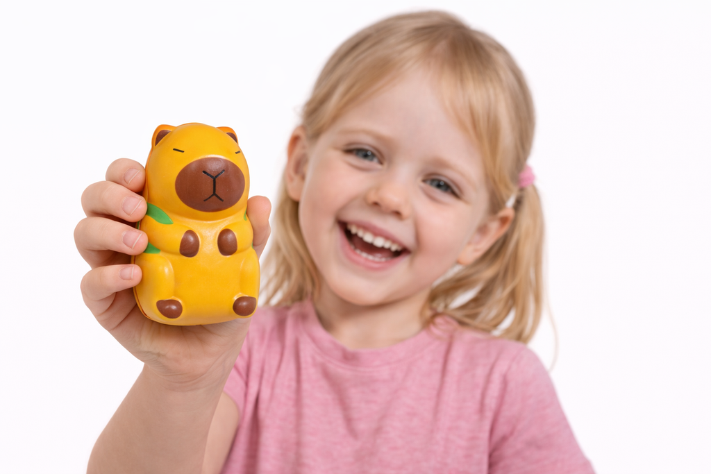 Squishy kapibara antystresowa 8 cm – gniotek Capybara do ściskania