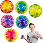 PIŁKA SKACZĄCA MOON BALL SUPER BOUNCE RAINBOW ANTYSTRESOWA LOSOWY ZABAWKA