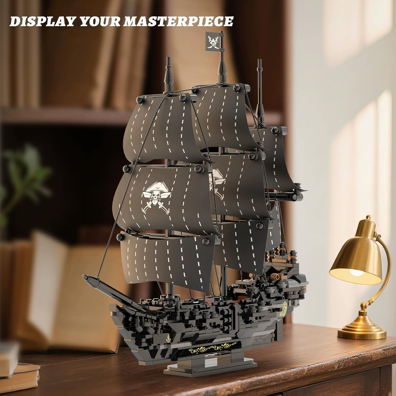 KLOCKI KONSTRUKCYJNE 3D STATEK PIRACKI DARK PEARL 774 PCS DIY
