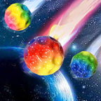 MOON BALL PIŁKA ŚWIECĄCA LED SKACZĄCA ANTYSTRESOWA 7CM KOLOR LOSOWY ZABAWKA