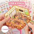 ZRÓB TO SAM WYKLEJANKA ANTYSTRESOWA KAPIBARA DREAM HOUSE NAKLEJKI DIY