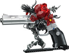 KLOCKI 631 EL GUNS & PETALS REWOLWER Z RÓŻAMI DIY 3D DO SKŁADANIA PREZENT