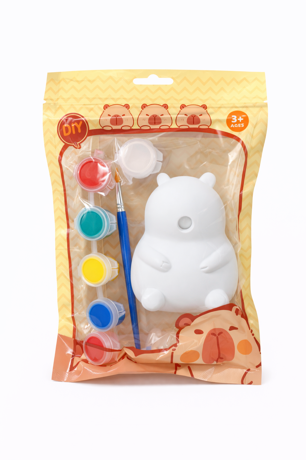 KAPIBARA DIY ZABAWKA DO WŁASNORĘCZNEGO MALOWANIA FARBKAMI CAPYBARA