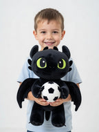 DUŻA MASKOTKA SMOK BEZZĘBNY 60 CM Z OGONEM PLUSZOWY DRAGON PREZENT