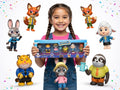 ZESTAW FIGUREK ZWIERZĘTA ZOOTOPIA 6 POSTACI KRÓLIK I LIS ZABAWKA PREZENT