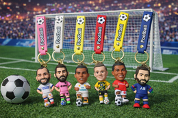ZESTAW MINI FIGUREK PIŁKARZY 6CM FOOTBALL STARS + BRELOK GRATIS PREZENT