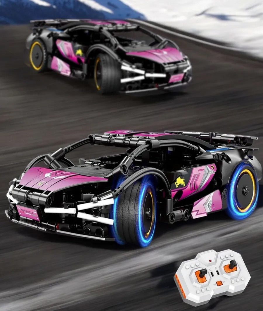 KLOCKI AUTO ZDALNIE STEROWANE SPEED CAR 304 EL. SAMOCHÓD LAMBORGINI
