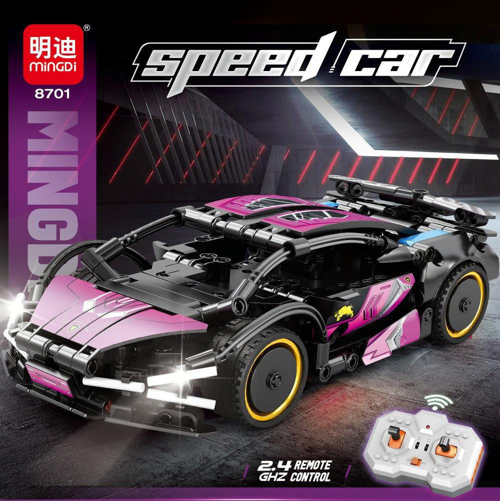 KLOCKI AUTO ZDALNIE STEROWANE SPEED CAR 304 EL. SAMOCHÓD LAMBORGINI