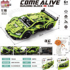 ZESTAW KONSTRUKCYJNY COME ALIVE RACING CAR SAMOCHÓD Z KLOCKÓW 428 + PILOT