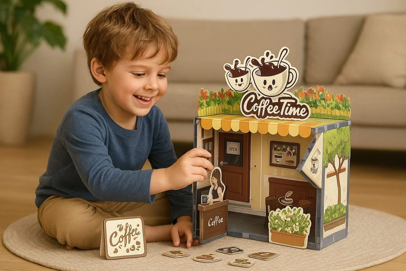 MAGNETYCZNY ZESTAW „COFFEE TIME” – STWÓRZ SWOJĄ PRZYTULNĄ KAWIARENKĘ!