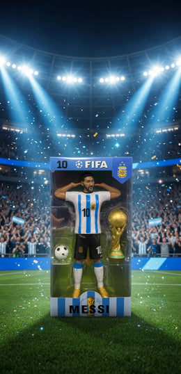 FIGURKA PIŁKARZ FIFA MESSI RONALDO YAMAL 25 CM Z PIŁKĄ PREZENT DLA DZIECKA