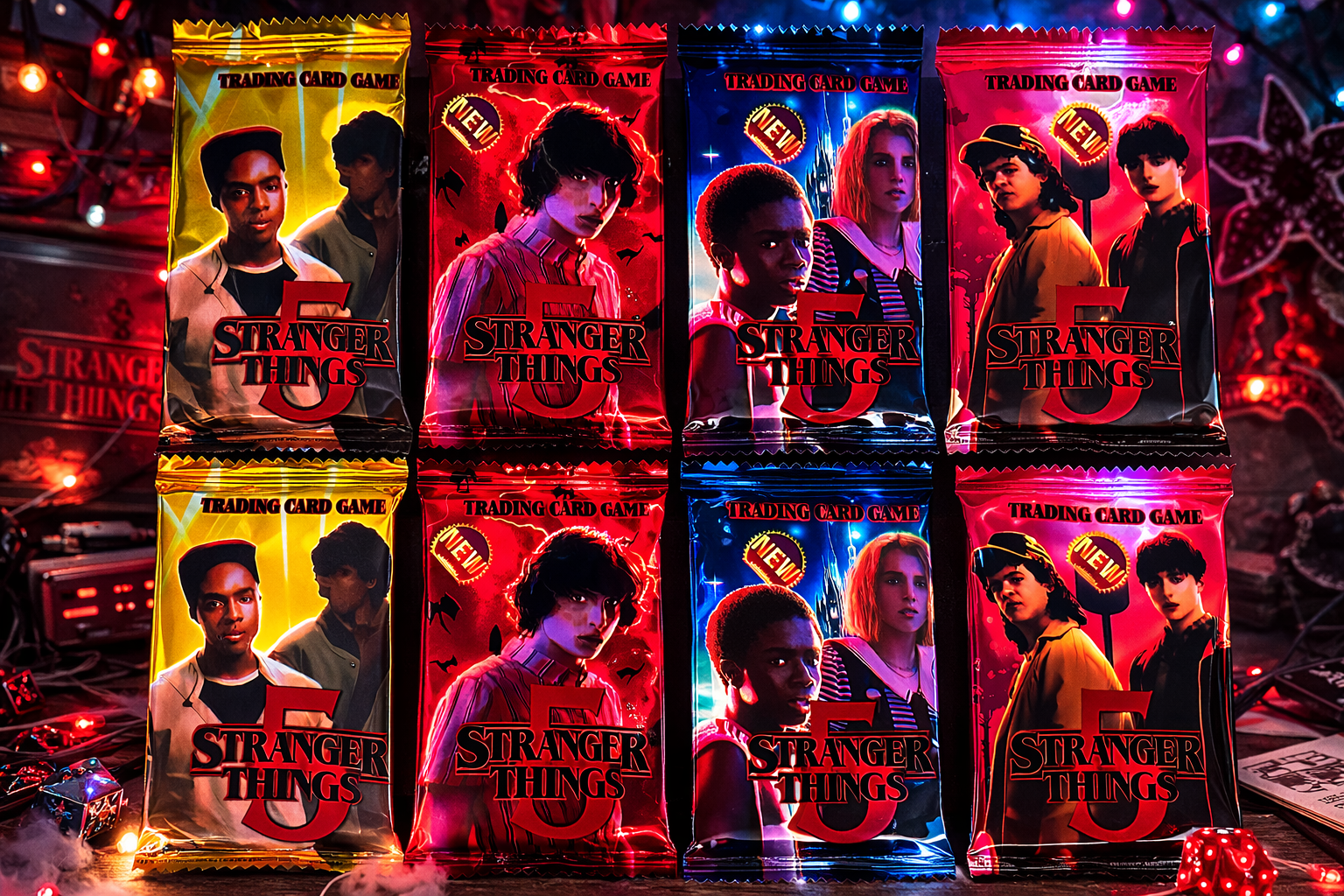 Stranger Things – zestaw 288 kart kolekcjonerskich Trading Card Game