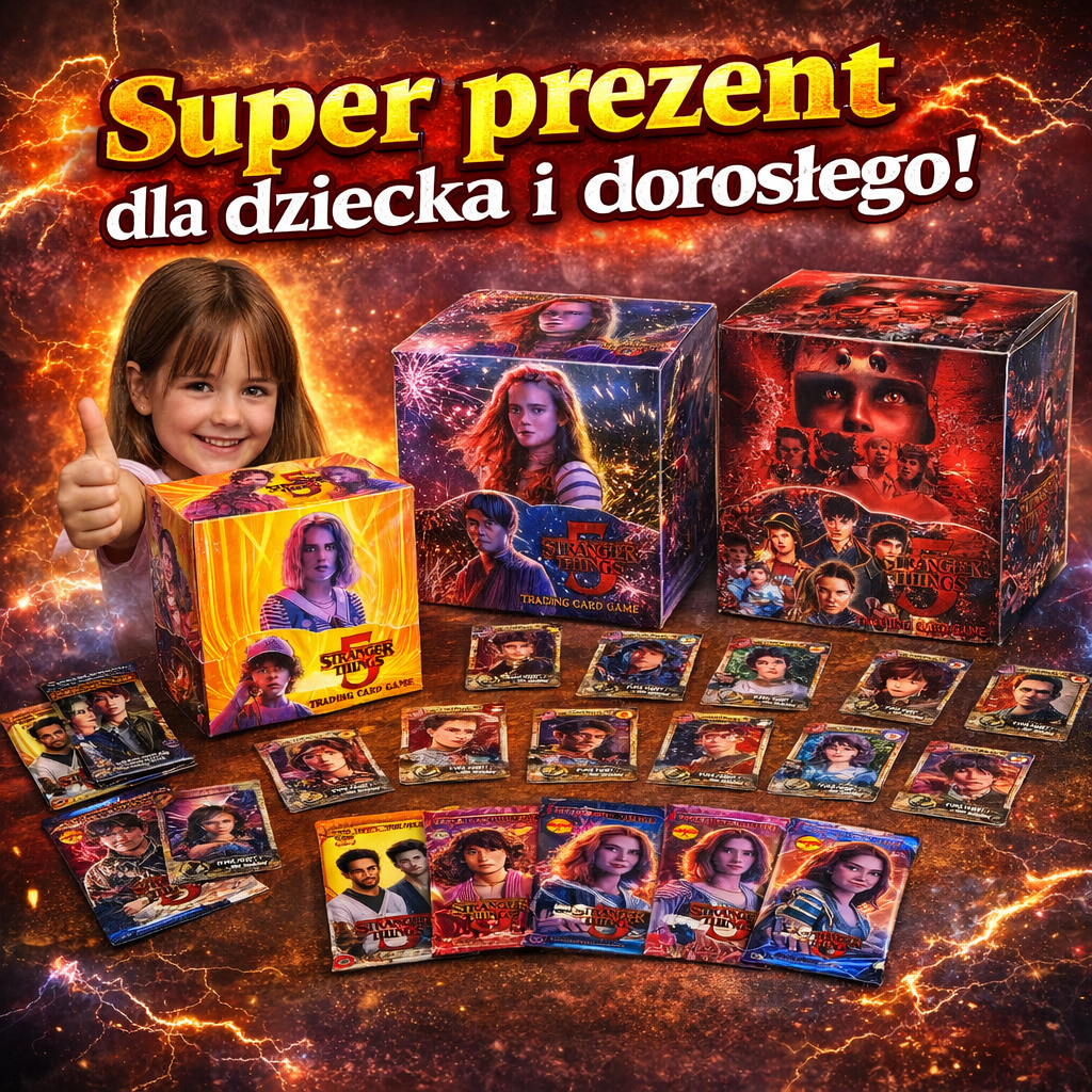 Stranger Things – zestaw 288 kart kolekcjonerskich Trading Card Game