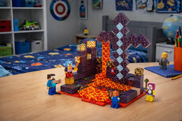 MINECRAFT KLOCKI MAGNETYCZNE 150 EL. ZESTAW ZABAWKI DLA DZIECKA