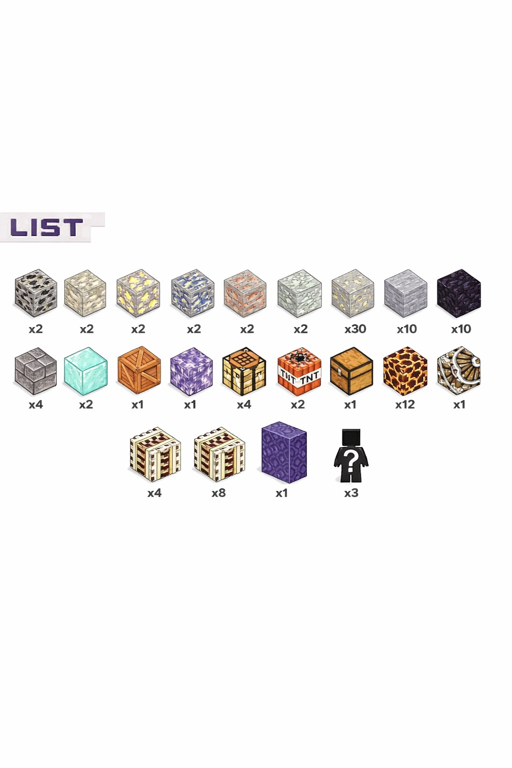 MINECRAFT KLOCKI MAGNETYCZNE PIXEL PORTAL 104 EL. KONSTRUKTOR DLA DZIECKA