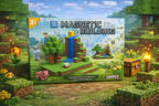 KLOCKI MAGNETYCZNE MINECRAFT WODOSPAD 132 EL. KONSTRUKTOR DLA DZIECKA