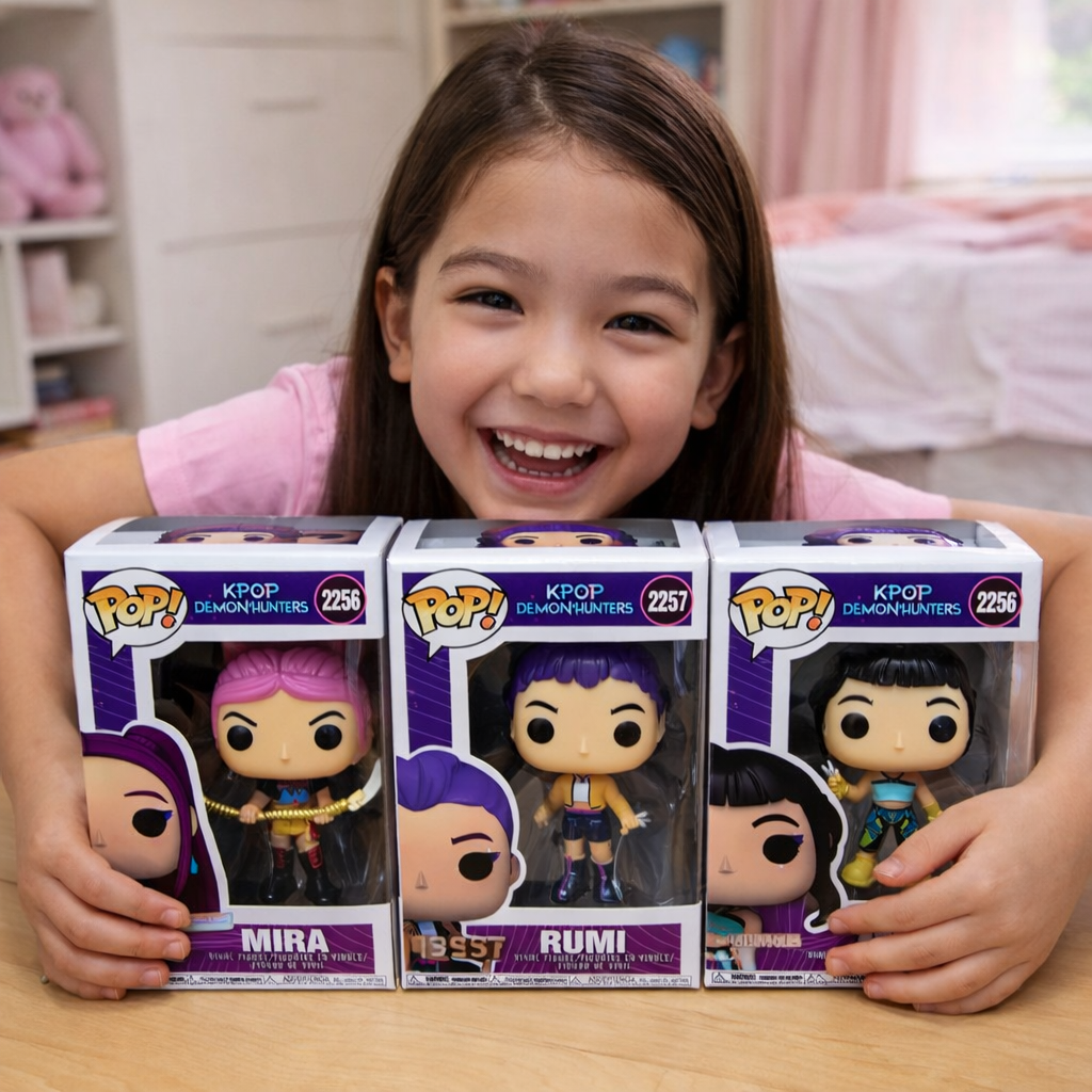 ZESTAW 3 FIGURKI KPOP KOLEKCJONERSKIE 10 CM HIT PREZENT FAN DEMON HUNTERS