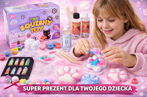 DIY Zestaw do tworzenia Taba Łapek – squishy zrób to sam