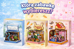 DIY 3D PUZZLE ZOO CITY DREWNIANE MINI SKLEPIK | 3 WERSJE DO WYBORU