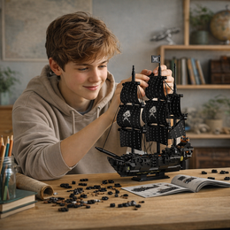 KLOCKI KONSTRUKCYJNE 3D STATEK PIRACKI DARK PEARL 774 PCS DIY