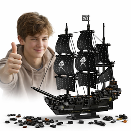 KLOCKI KONSTRUKCYJNE 3D STATEK PIRACKI DARK PEARL 774 PCS DIY