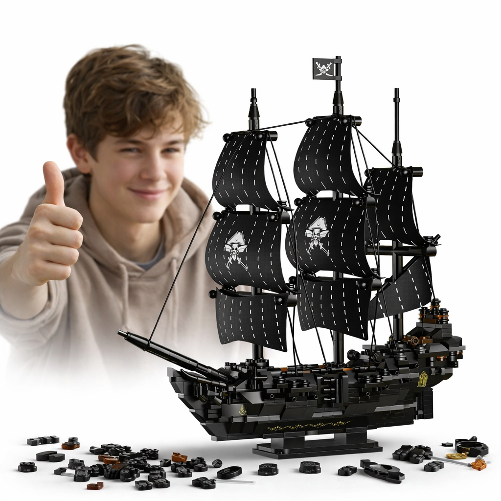 KLOCKI KONSTRUKCYJNE 3D STATEK PIRACKI DARK PEARL 774 PCS DIY