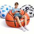 FOTEL DMUCHANY PIŁKA NOŻNA KOSZYKÓWKA SOFA PVC DO OGRODU NA PLAŻĘ