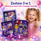 ZESTAW 3W1 KPOP DEMON HUNTERS LALKI 30CM + FIGURKI + KARTY KOLEKCJONERSKIE