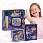 ZESTAW 3W1 KPOP DEMON HUNTERS KARAOKE MIKROFON Z GŁOŚNIKIEM KARTY FIGURKI