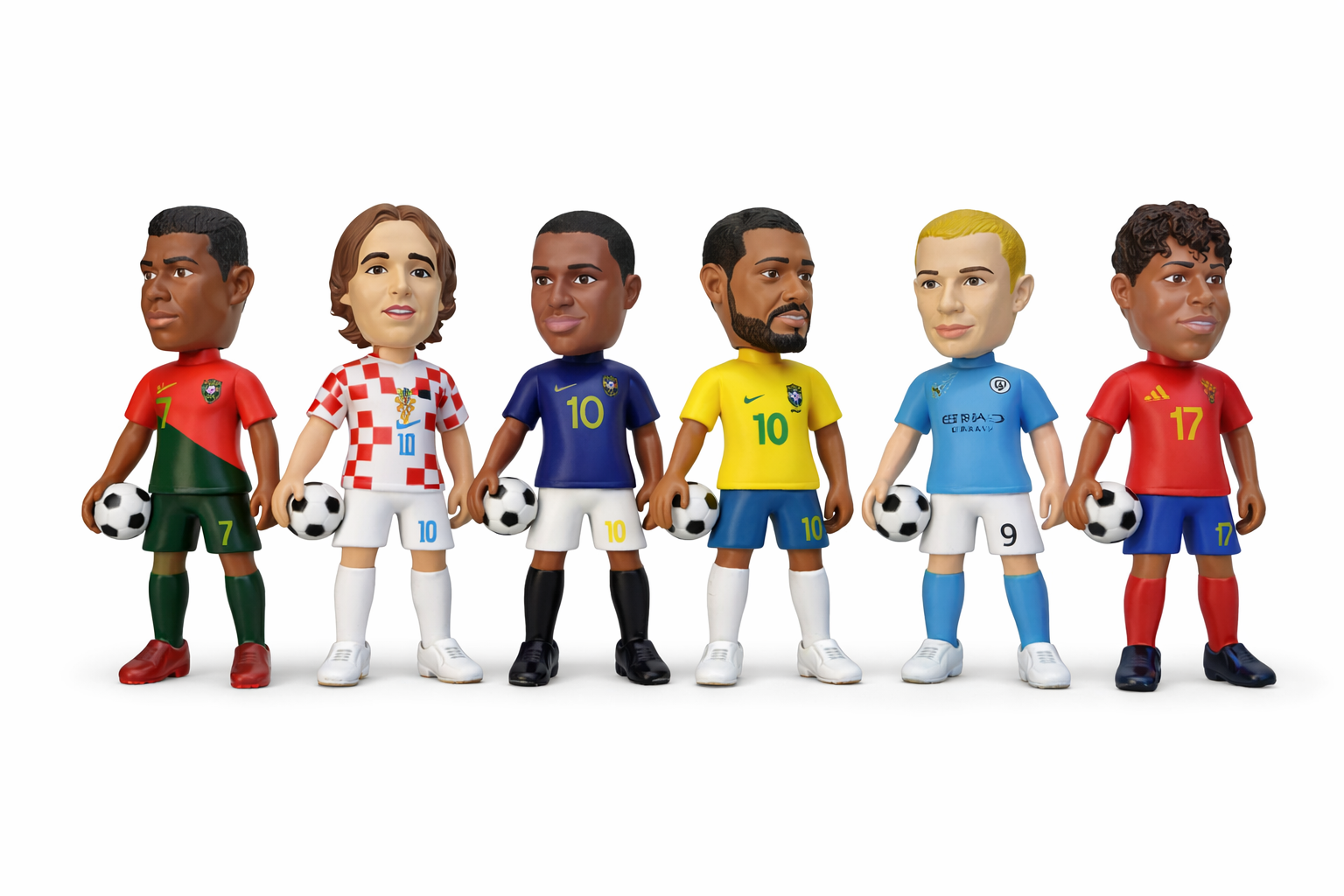 ZESTAW FIGUREK PIŁKARSKICH FIFA 6 SZT PIŁKARZE PREZENT DLA DZIECKA ZABAWKI