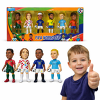 ZESTAW FIGUREK PIŁKARSKICH FIFA 6 SZT PIŁKARZE PREZENT DLA DZIECKA ZABAWKI