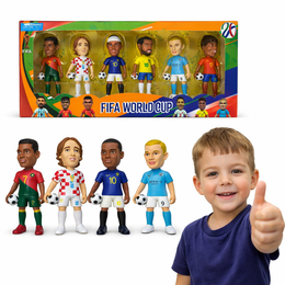 ZESTAW FIGUREK PIŁKARSKICH FIFA 6 SZT PIŁKARZE PREZENT DLA DZIECKA ZABAWKI