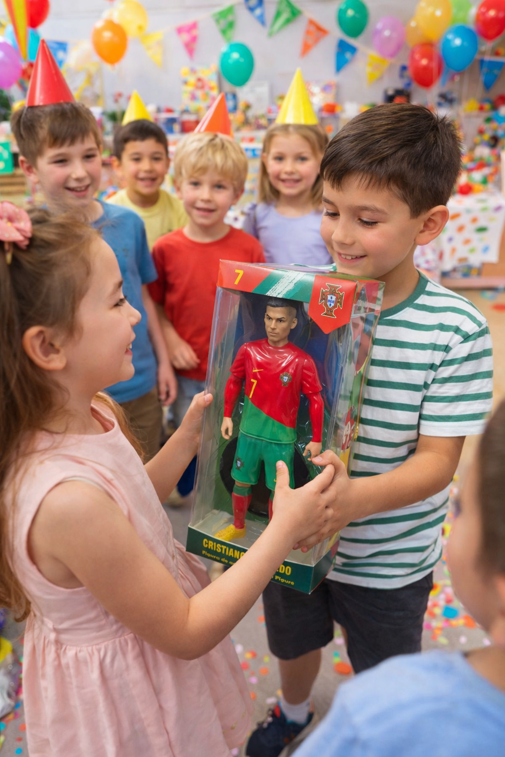 FIGURKA PIŁKARSKA 30 CM RONALDO MESSI MBAPPE Z PODSTAWKĄ PREZENT DLA KIBICA
