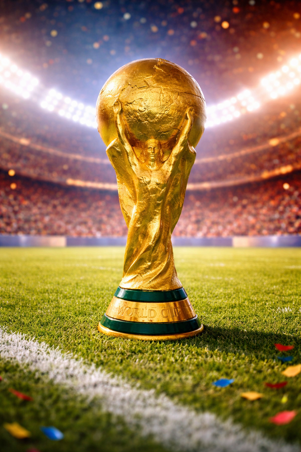 PUCHAR FIFA WORLD CUP FIGURKA TROFEUM 30 CM PREZENT DLA KIBICA PIŁKI NOŻNEJ