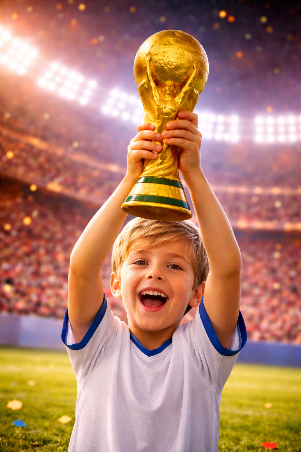PUCHAR FIFA WORLD CUP FIGURKA TROFEUM 30 CM PREZENT DLA KIBICA PIŁKI NOŻNEJ