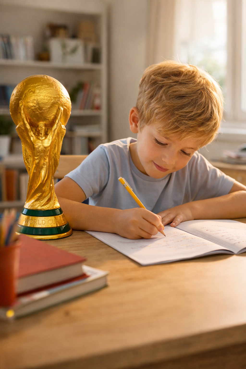 PUCHAR FIFA WORLD CUP FIGURKA TROFEUM 30 CM PREZENT DLA KIBICA PIŁKI NOŻNEJ