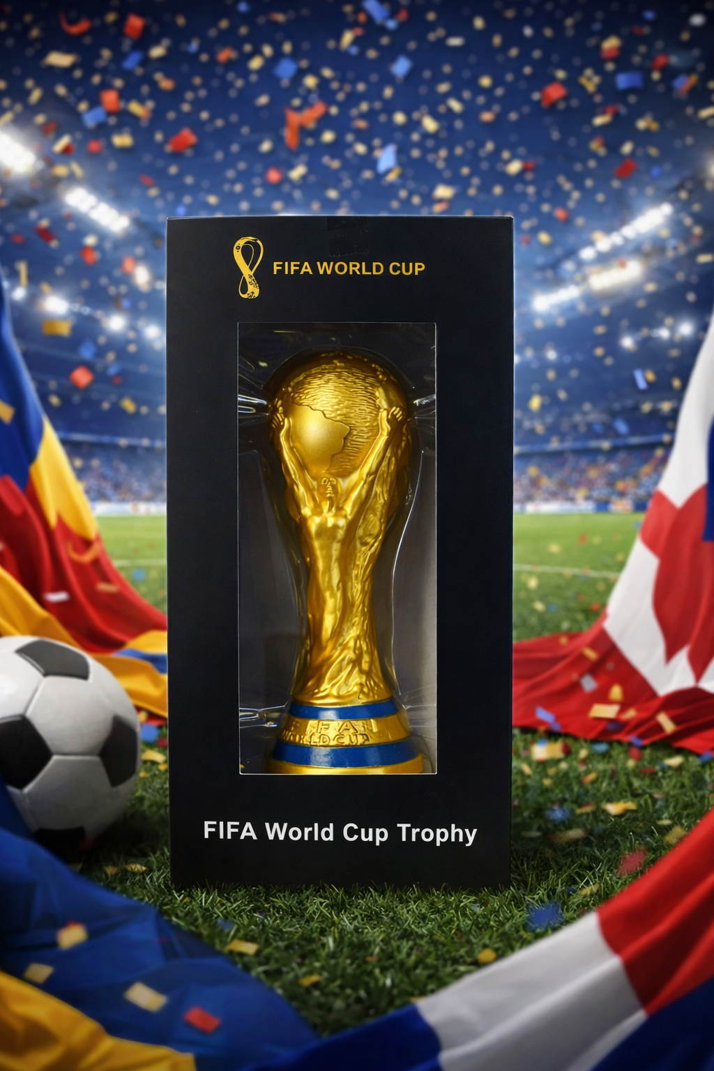 PUCHAR FIFA WORLD CUP TROPHY 15 CM FIGURKA PREZENT DLA KIBICA PIŁKI NOŻNEJ