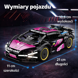 KLOCKI AUTO ZDALNIE STEROWANE SPEED CAR 304 EL. SAMOCHÓD LAMBORGINI
