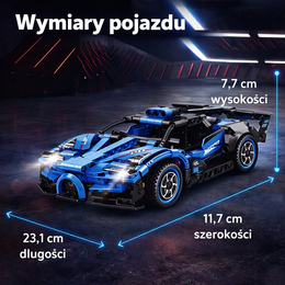 KLOCKI AUTO ZDALNIE STEROWANE SPEED CAR NIEBIESKI 301 EL. ZABAWKI