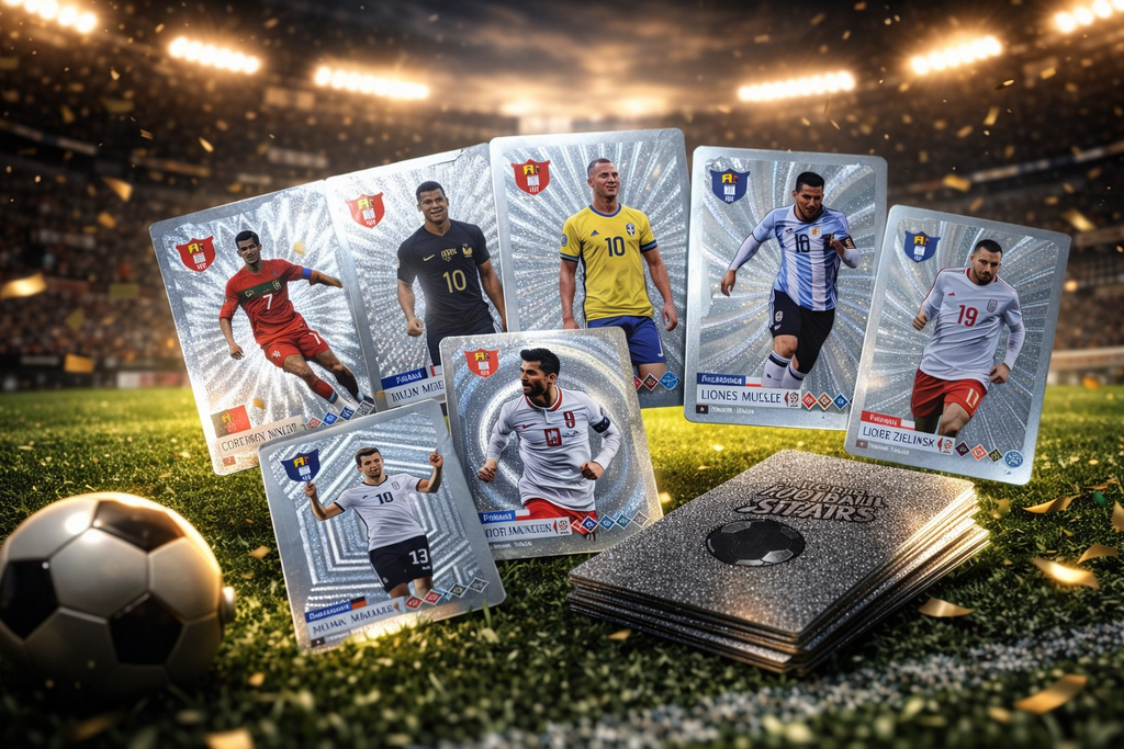 ZESTAW 4w1 WORLD FOOTBALL STARS 220 KART EDYCJA KOLEKCJONERSKA PIŁKARSKI