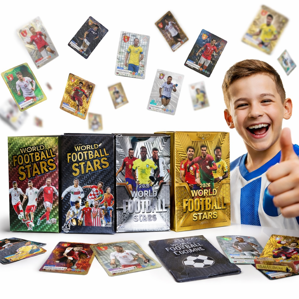 ZESTAW 4w1 WORLD FOOTBALL STARS 220 KART EDYCJA KOLEKCJONERSKA PIŁKARSKI