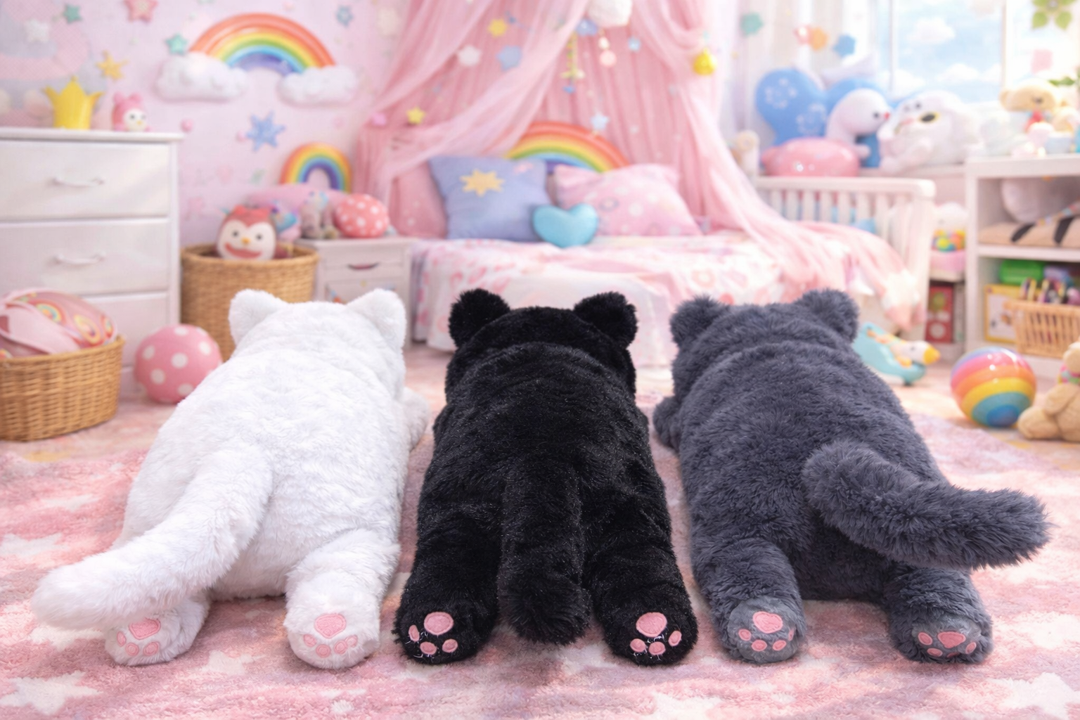 DUŻY PLUSZOWY KOTEK 70 CM MIĘKKA MASKOTKA DO PRZYTULANIA ZABAWKA PREZENT