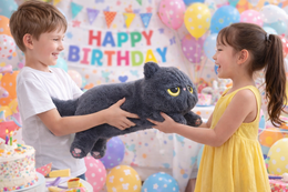 DUŻY PLUSZOWY KOTEK 70 CM MIĘKKA MASKOTKA DO PRZYTULANIA ZABAWKA PREZENT