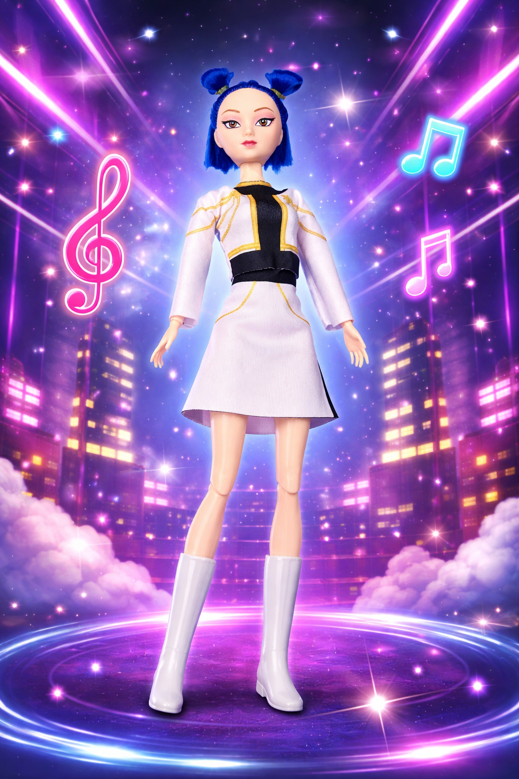 ZESTAW 3 LALEK ŚPIEWAJĄCYCH K-POP DEMON HUNTER RUMI MIRA ZOEY 30 CM PREZENT