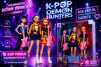 Lalki K-POP Demon Hunters – Rumi, Mira, Zoey | 30 cm | Zestaw 3 śpiewających lalek