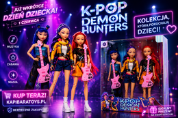 Lalki K-POP Demon Hunters – Rumi, Mira, Zoey | 30 cm | Zestaw 3 śpiewających lalek