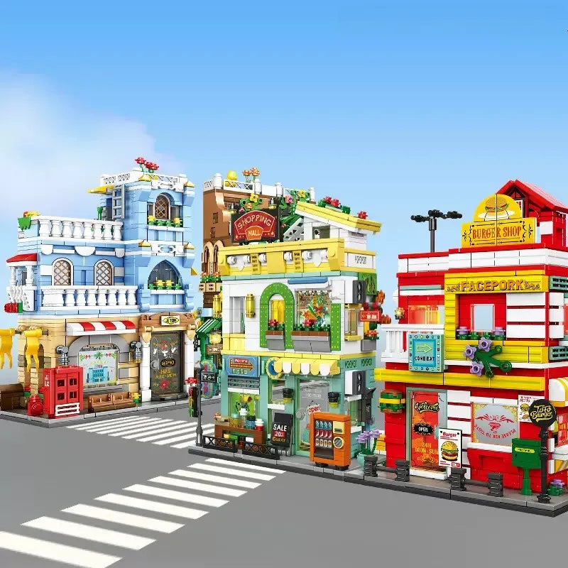 KONSTRUKTOR "DYNAMICZNY BURGER SHOP" (STREETSCAPE, 705 ELEMENTÓW) – PYSZNE SKŁADANIE, NIEZAPOMNIANE EMOCJE!